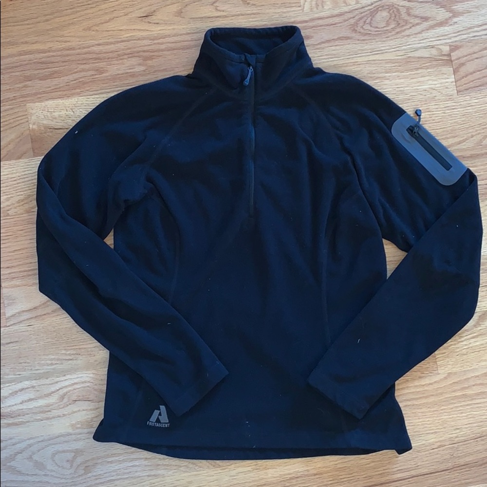Eddie Bauer First Ascent Black/Grey Quarter Zip